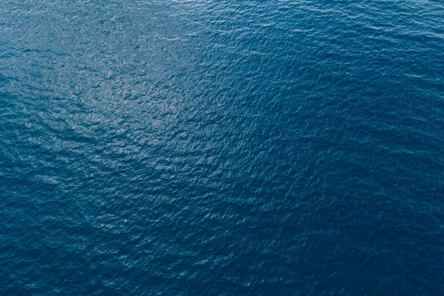 Aerial view of a container ship at sea