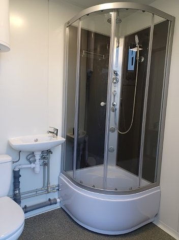 Sanitary Container (WC and Shower) with Water Heater and Tilt Window